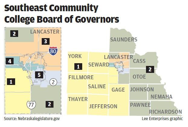SCC Board of Governors district map